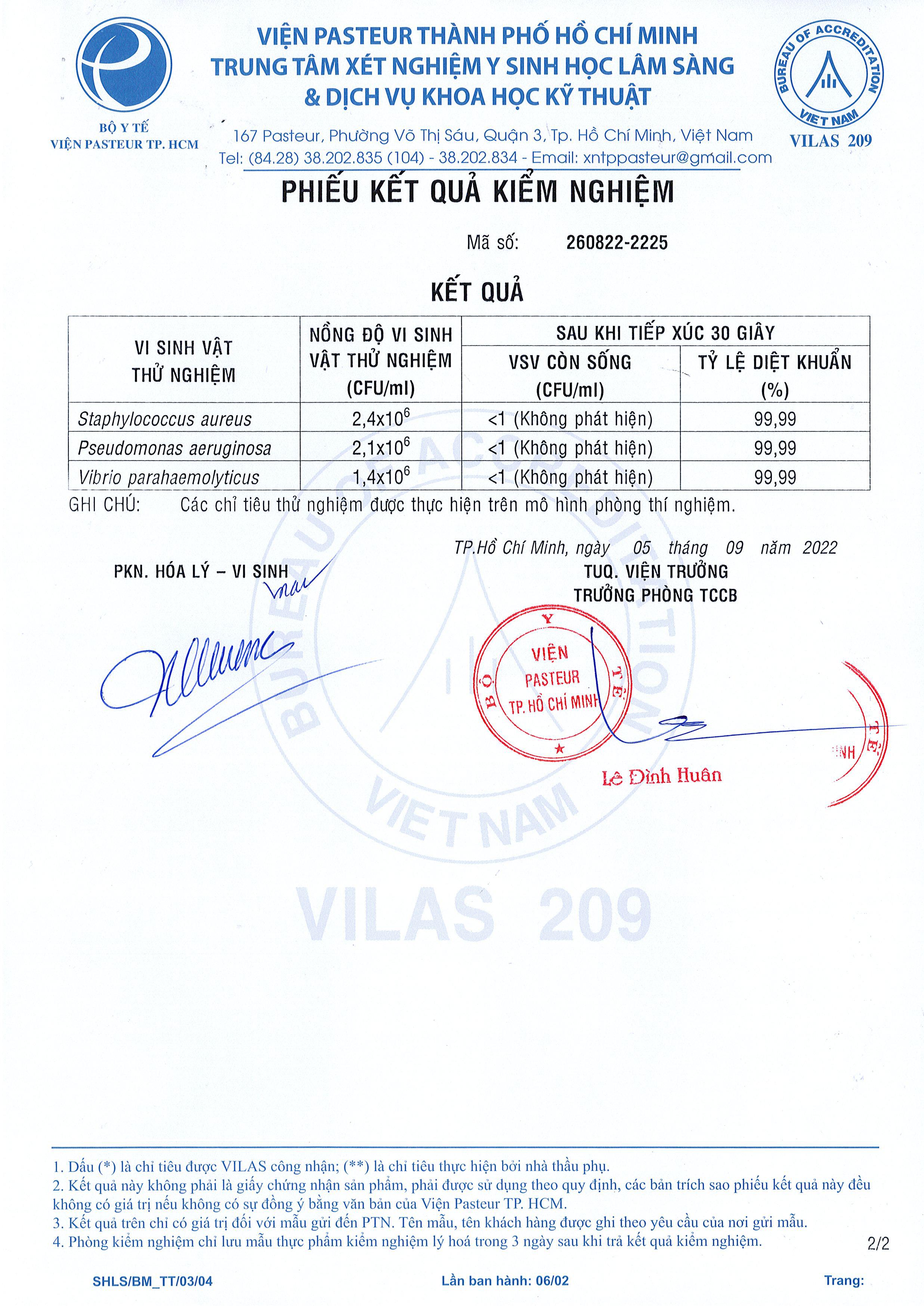 Giấy xét nghiệm